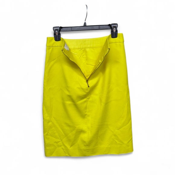 Kate Spade New York "Skirt the Rules" Neon Yellow A-Line Pencil Skirt - Size 6 - Picture 7 of 7